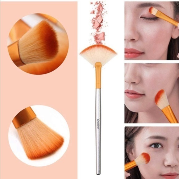 Makeup Brushes Set Blending 32 Set Synthetic Fiber Bristle Cosmetic Travel - Picture 3 of 7